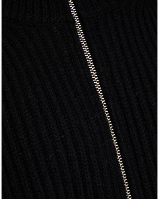 MM6 by Maison Margiela Black Knitted Coat