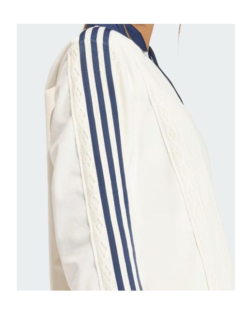 Adidas White Originals Winterised Long Sleeve Soccer Jersey Sweatshirt