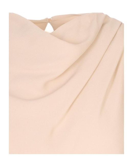 Agnona Natural Sleeveless Top