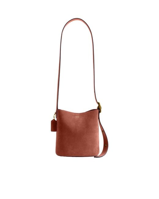 COACH White Bleecker Bucket Bag 21