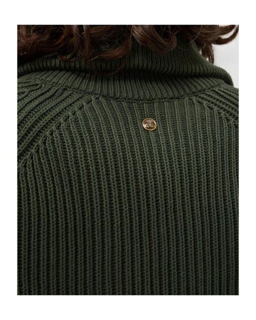Versace Green Zip-Up Ribbed Cardigan for men