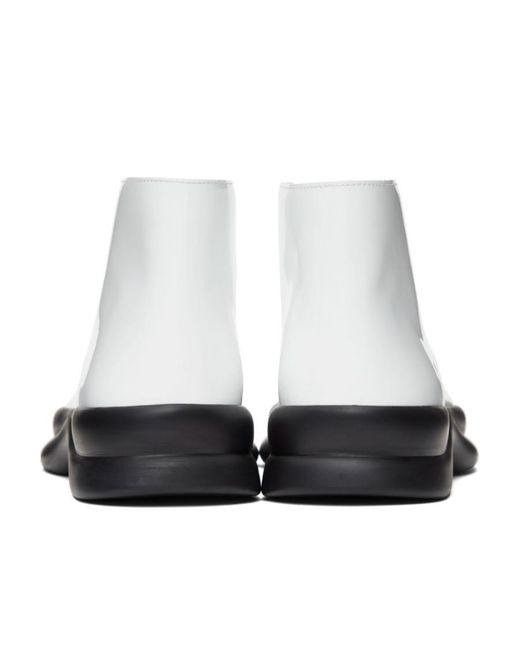 The Row White Logo Logo Boots