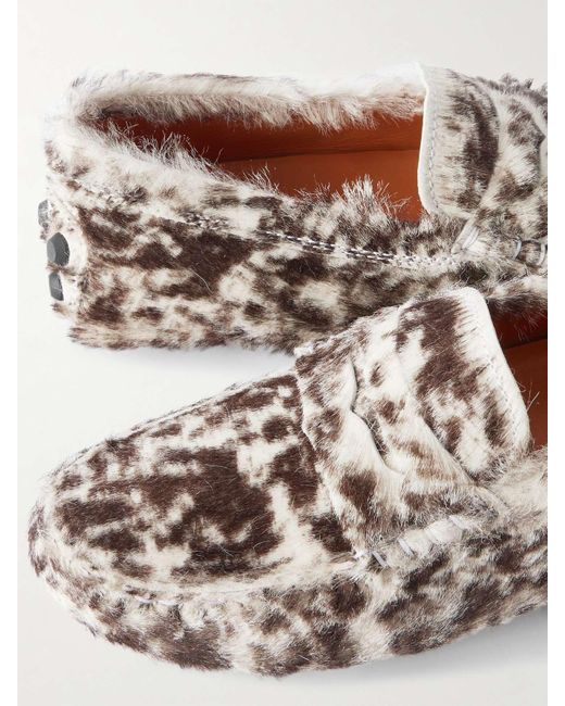 Tod's Gray Gommino Macro Loafers