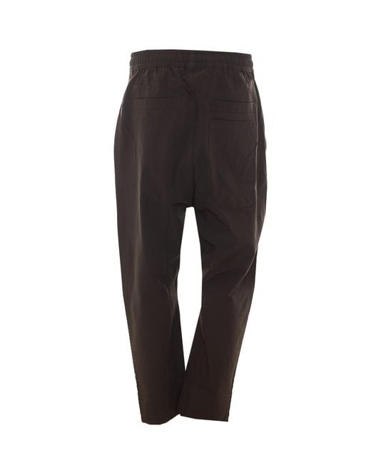 Thom Krom Black Woven Low Crotch Trousers for men