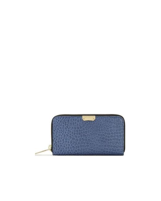 Burberry Blue Logo Long Wallet
