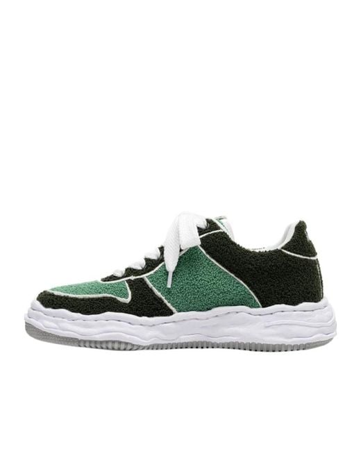 Maison Mihara Yasuhiro Green Wayne Bouclé Sneakers for men