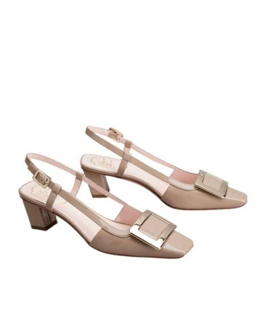 Roger Vivier Multicolor Belle Vivier Buckle Slingback Pumps
