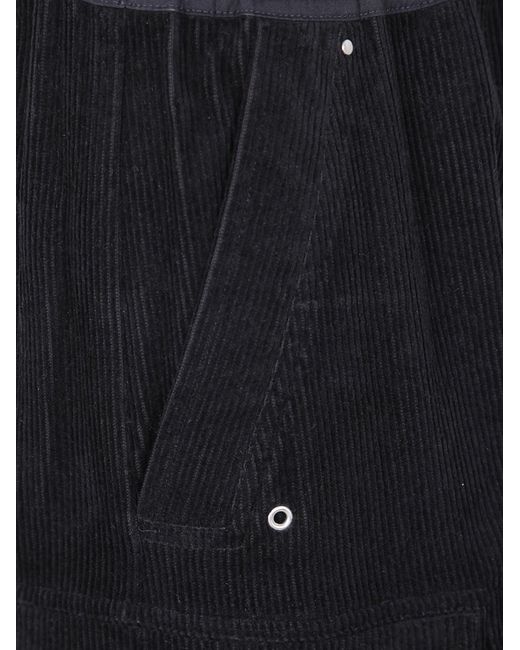 Rick Owens Blue Bella Zip-Fly Drawstring Cargo Trousers for men