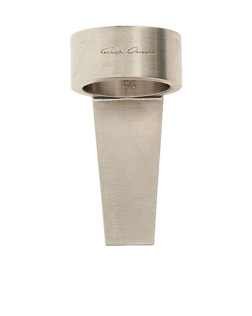 Rick Owens Green Crystal Trunk Ring for men