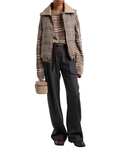 Brunello Cucinelli Black Casual Trousers With Belt Loops