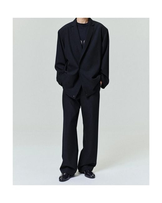 Fear Of God Black Wool Ripstop Relaxed Long Jacket for men