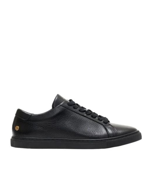 Anine Bing Black Liane Low-Top Sneakers