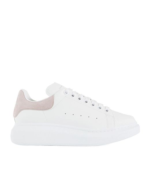 Alexander McQueen White Round Toe Sneakers