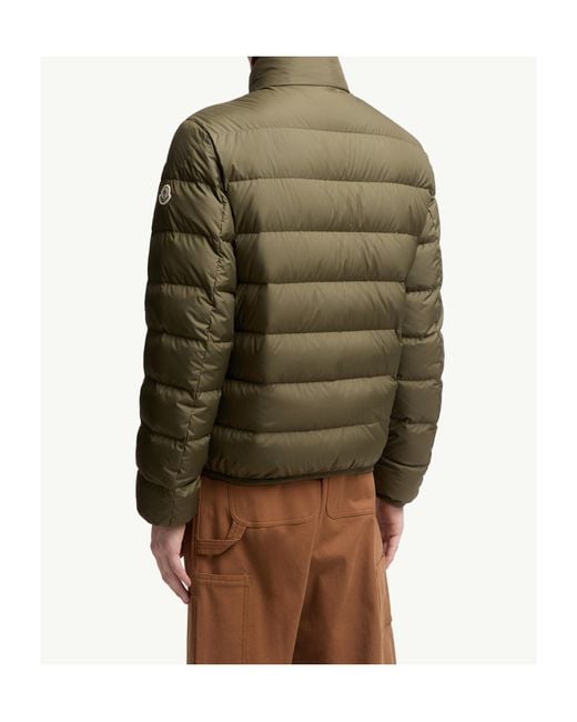 Moncler Green Baudinet Zip-Up Short Padded Jacket for men