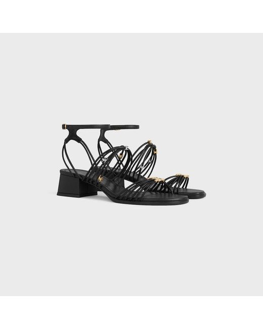 Céline White Clémence Heeled Sandal
