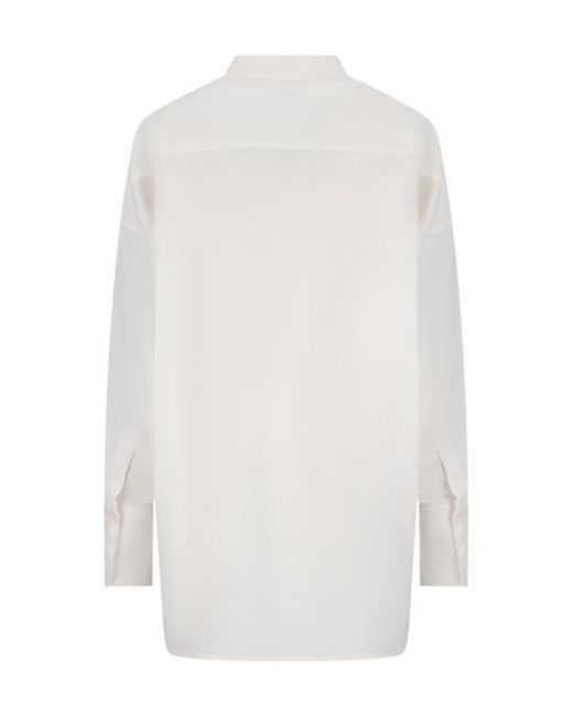 DARKPARK White Carla Long-Sleeved Buttoned Shirt