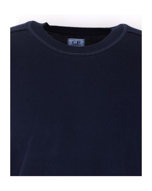 C P Company Blue Lens Detailed Knitted Jumper for men