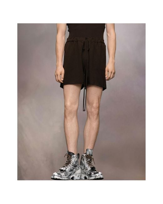Maison Margiela Black Knitted Shorts for men