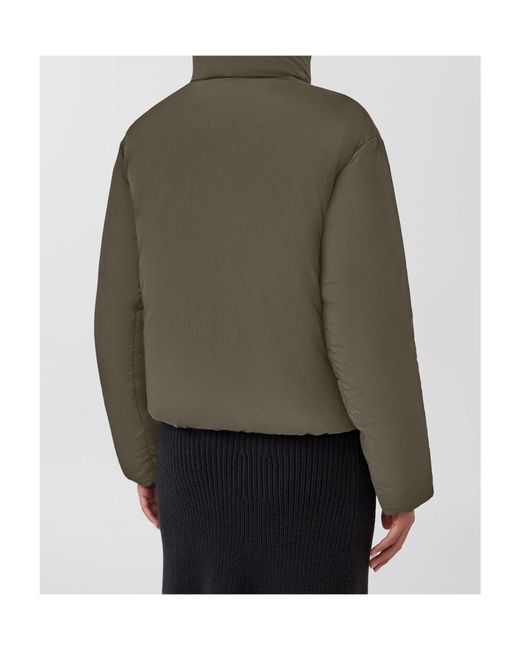 Canada Goose Green Junction Cropped Puffer Label