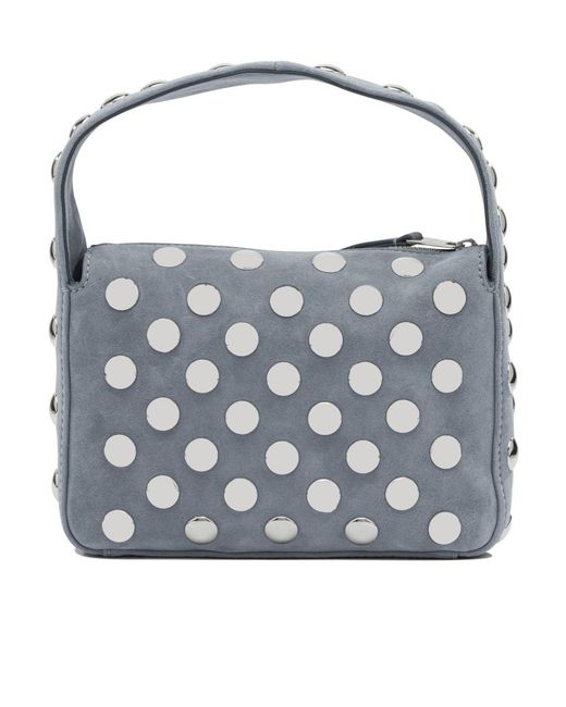 Khaite Blue Elena Zipped Small Tote Bag