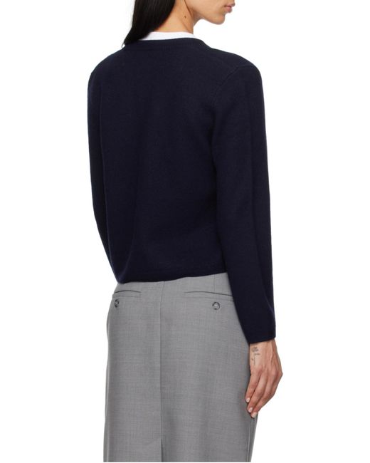 A.P.C. Blue Mila Button-Up Knitted Cardigan