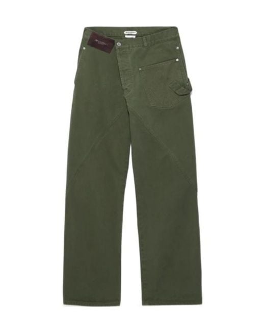 J.W. Anderson Green Jw Anderson Twisted Workwear Jeans for men