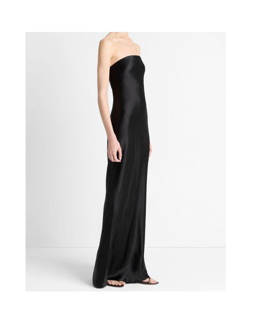 Vince Black Strapless Maxi Dress