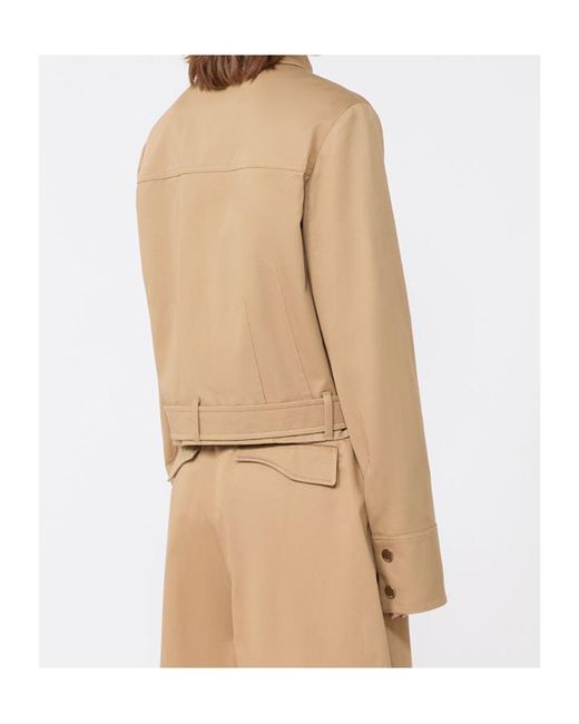 Sportmax Natural Boxy Cotton Jacket