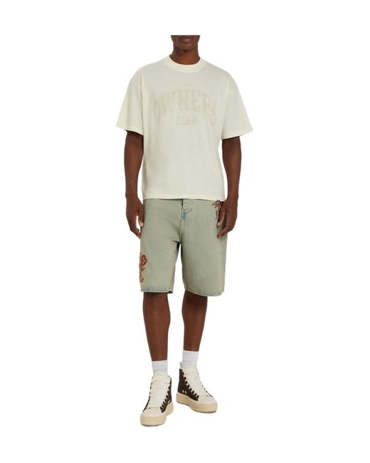 Represent White Printed Cotton T-Shirt for men