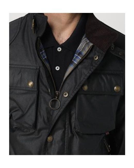 Belstaff Black Racemaster Military Jacket for men