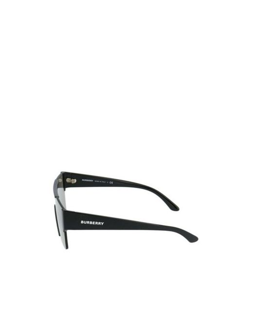 Burberry Metallic Eyewear Shield Frame Sunglasses