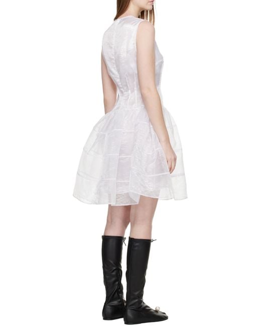 CECILIE BAHNSEN White Abigail Dress
