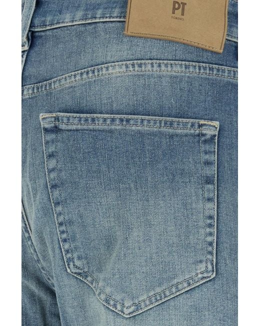 Pt Pantaloni Blue Pt Torino Cinque Tasche Slim Jeans for men