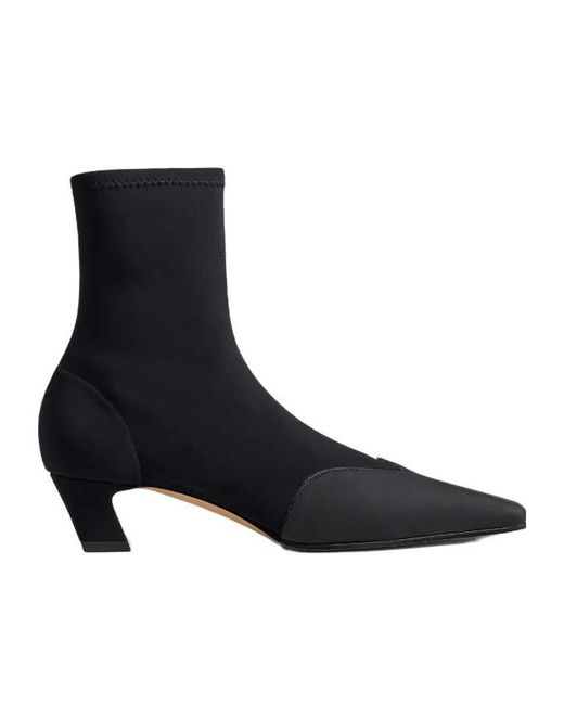 Khaite Black Nevada Ankle Boots