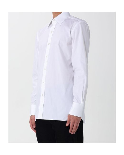 Tom Ford White Long-Sleeved Shirt for men
