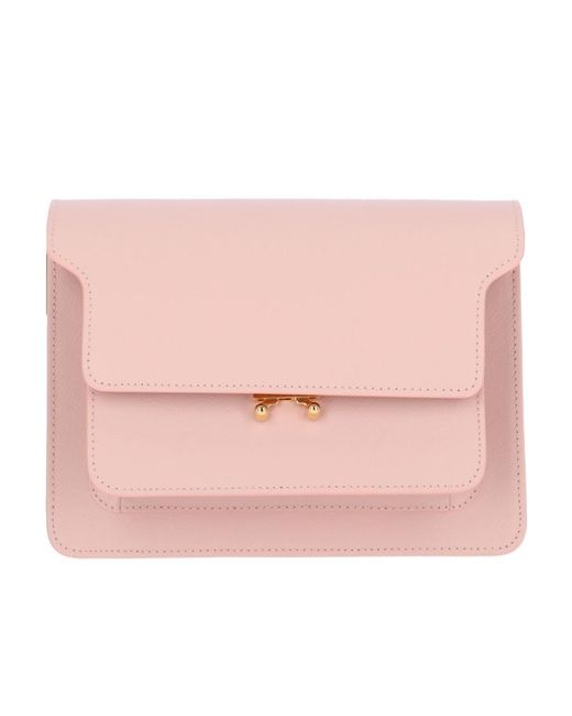 Marni Pink Trunk Medium Shoulder Bag