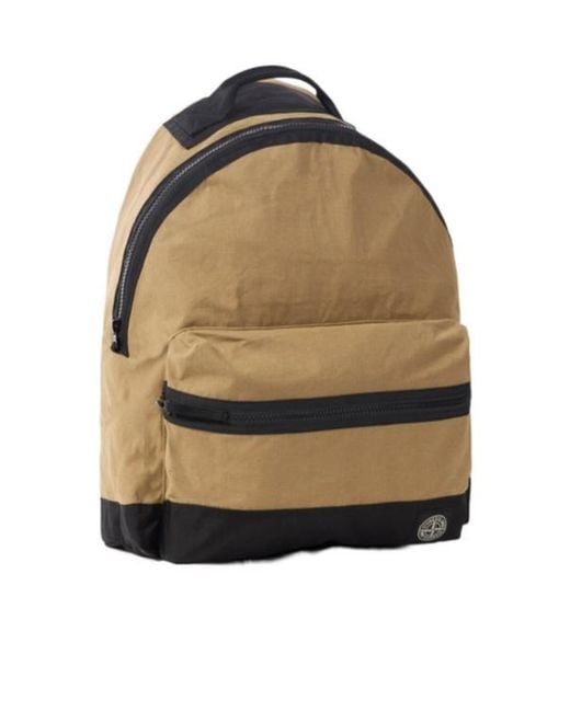 Stone Island Natural Double Coated Backpack for men