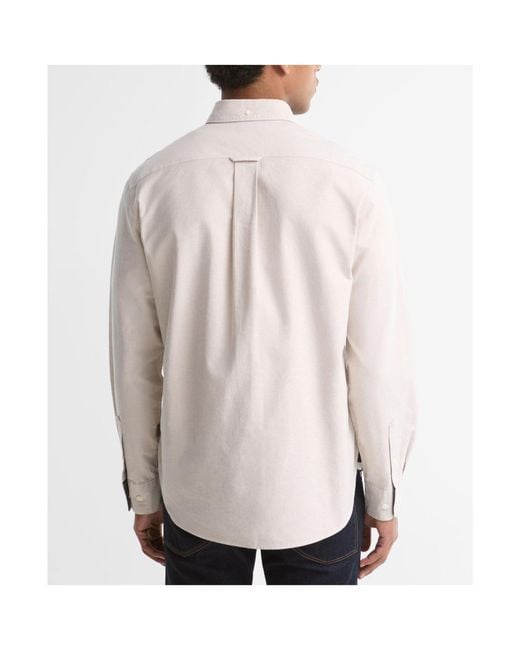 Barbour Gray Buttondown Plain Shirt for men