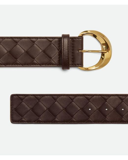 Bottega Veneta White Essential Twist Belt