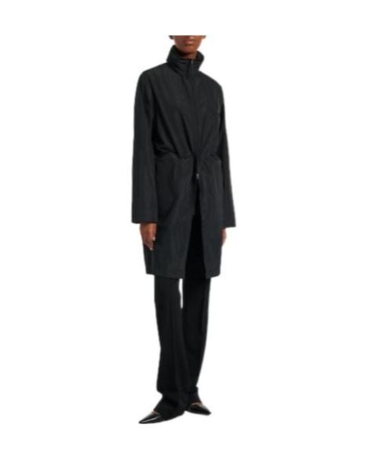 The Row Blue Drawstring Casual Jacket