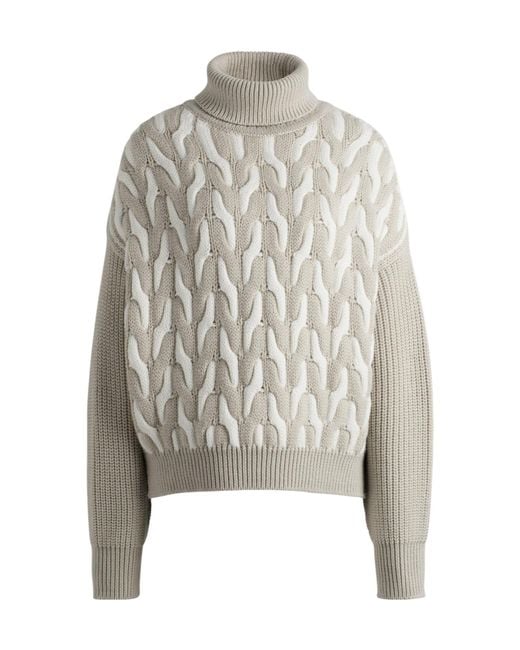 Boss Gray Simple Knitted Sweater