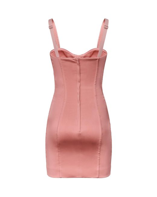 Dolce & Gabbana Pink Kim Number-Patch Sleeveless Mini Dress