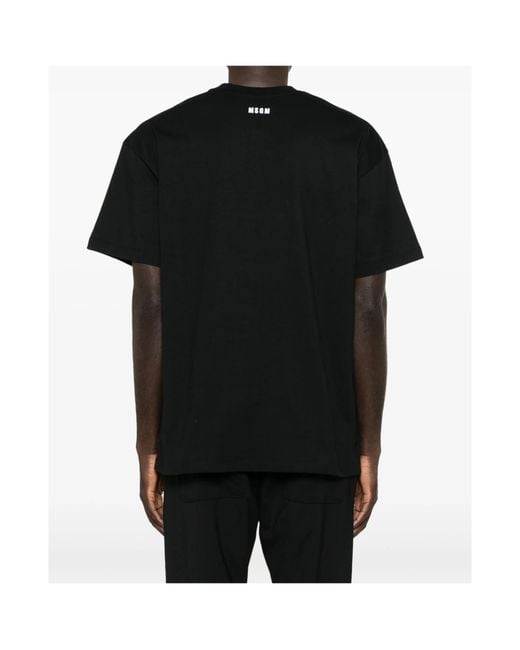 MSGM Black Mare T-Shirt for men