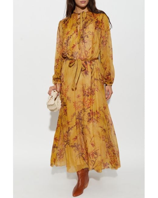 Forte_forte Metallic Long-Sleeved Dress