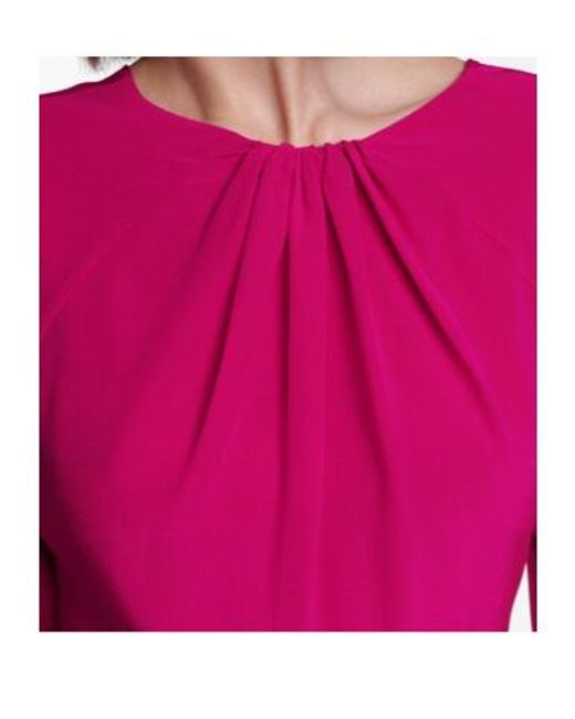 Victoria Beckham Pink Backless Mid-Length Dress