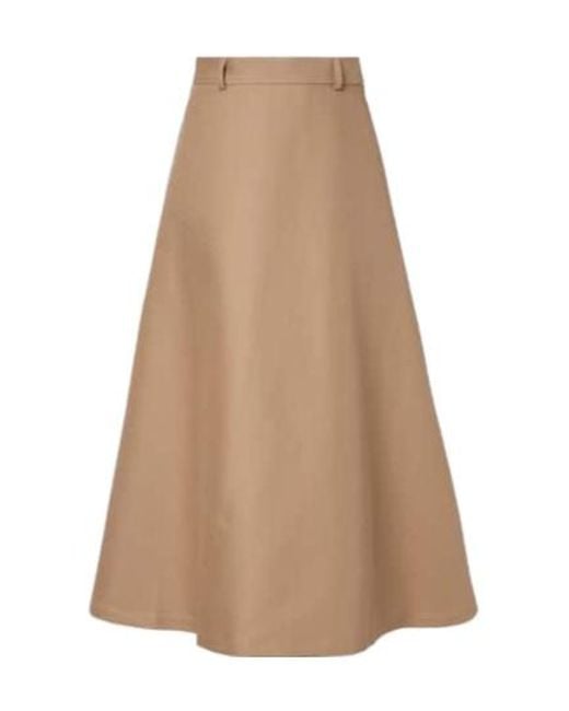 Rohe Natural Belt Loop Midi Skirt