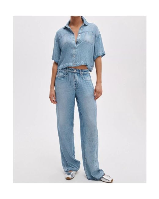 Rag & Bone Blue Belt Loop Jeans