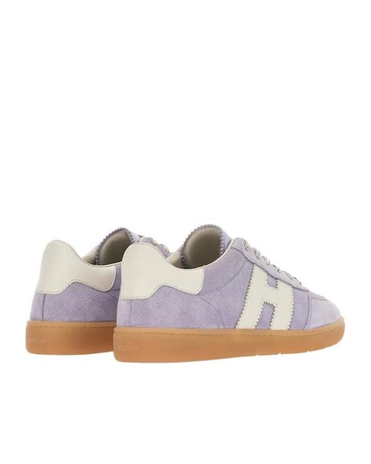 Hogan Gray Cool Logo-Patch Sneakers