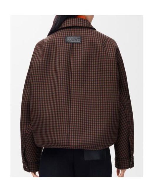 Loewe Brown Drawstring Jacket