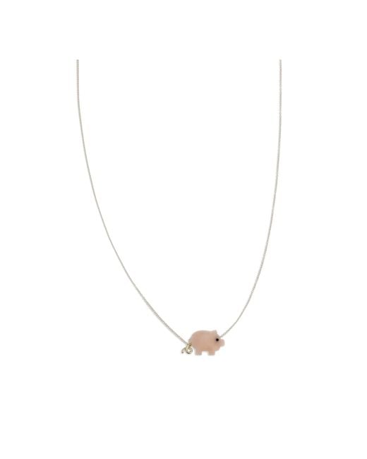 Aliita White Pendant Necklace